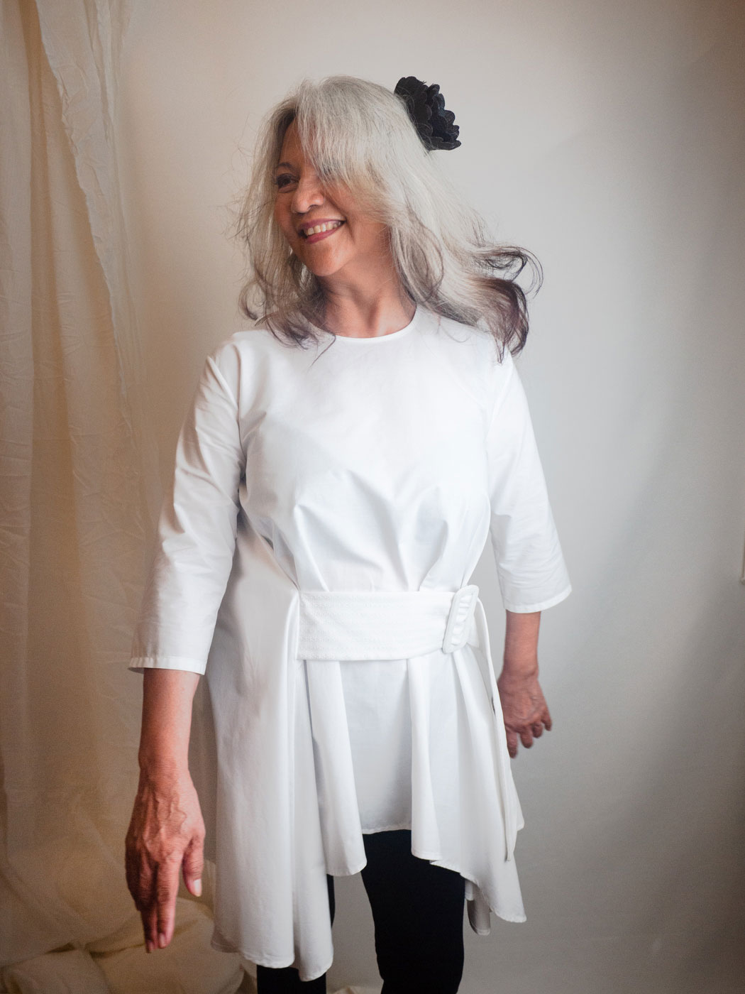 3/4 Buckle Gather Top - Image 2