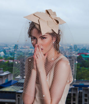 Bride Shard Bow Beret