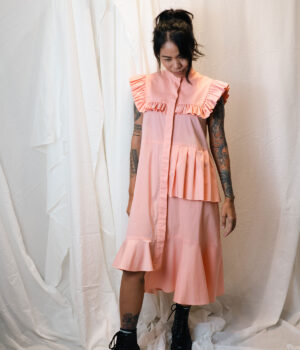 Anna Pleat Lazy Dress